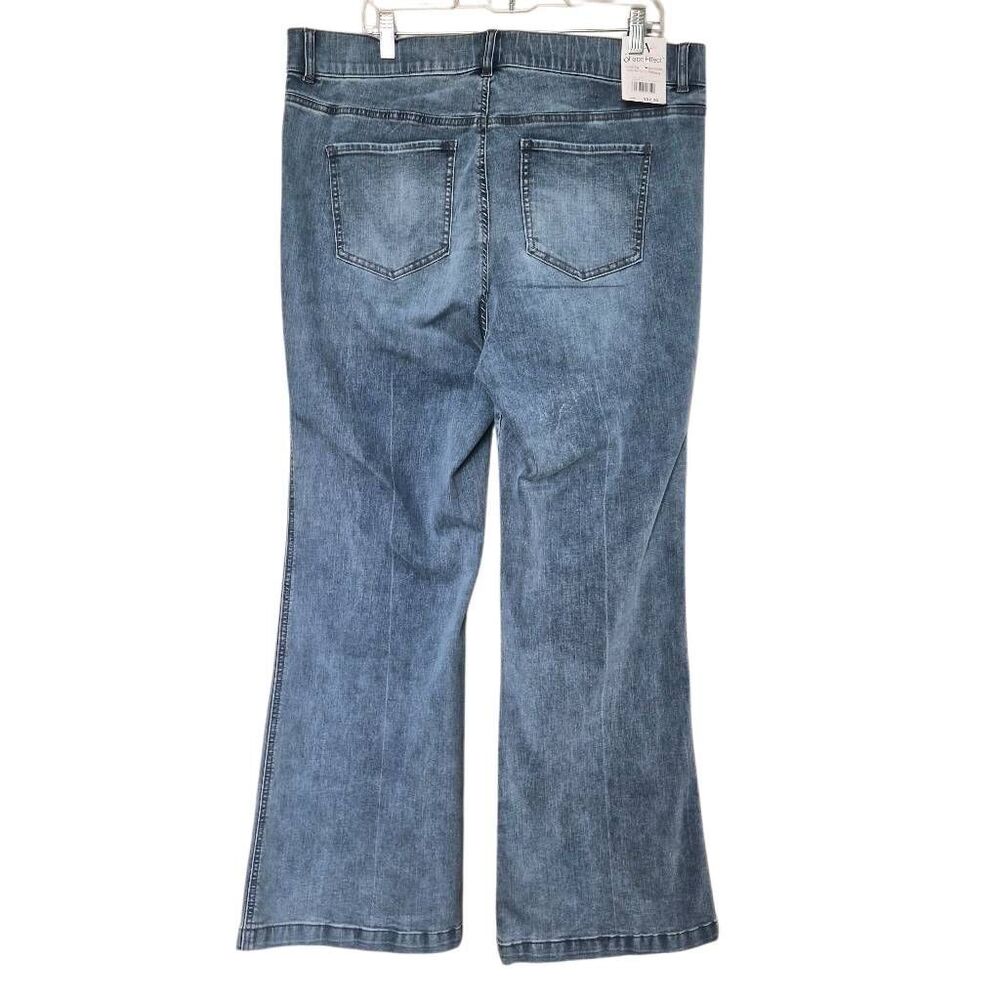 Gloria Vanderbilt Shape Effect Pull On Flare Jean Sonoma Valley Whiskers Sz 16W - Picture 4 of 9